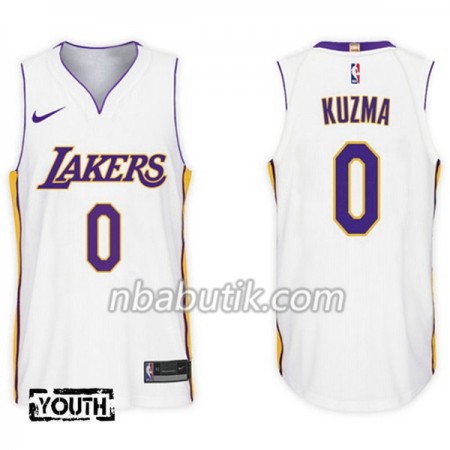 NBA Børn Trøje Los Angeles Lakers Kyle Kuzma 0 Nike 2017-18 Hvid Swingman NBA Børn Trøje Los Angeles Lakers Kyle Kuzma 0 Nike 2017-18 Hvid Swingman